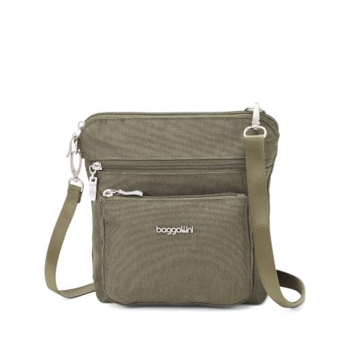 Image of Baggallini Modern Pocket Crossbody Bag for Women, 8.5 inchx8.5 inch Handbag Purse with RFID, Lightweight Water-Resistant