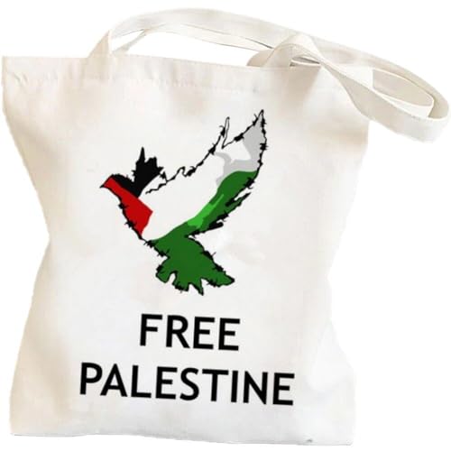 Imagen de Luxylei Bolso De Lona Estampado Palestina Libre