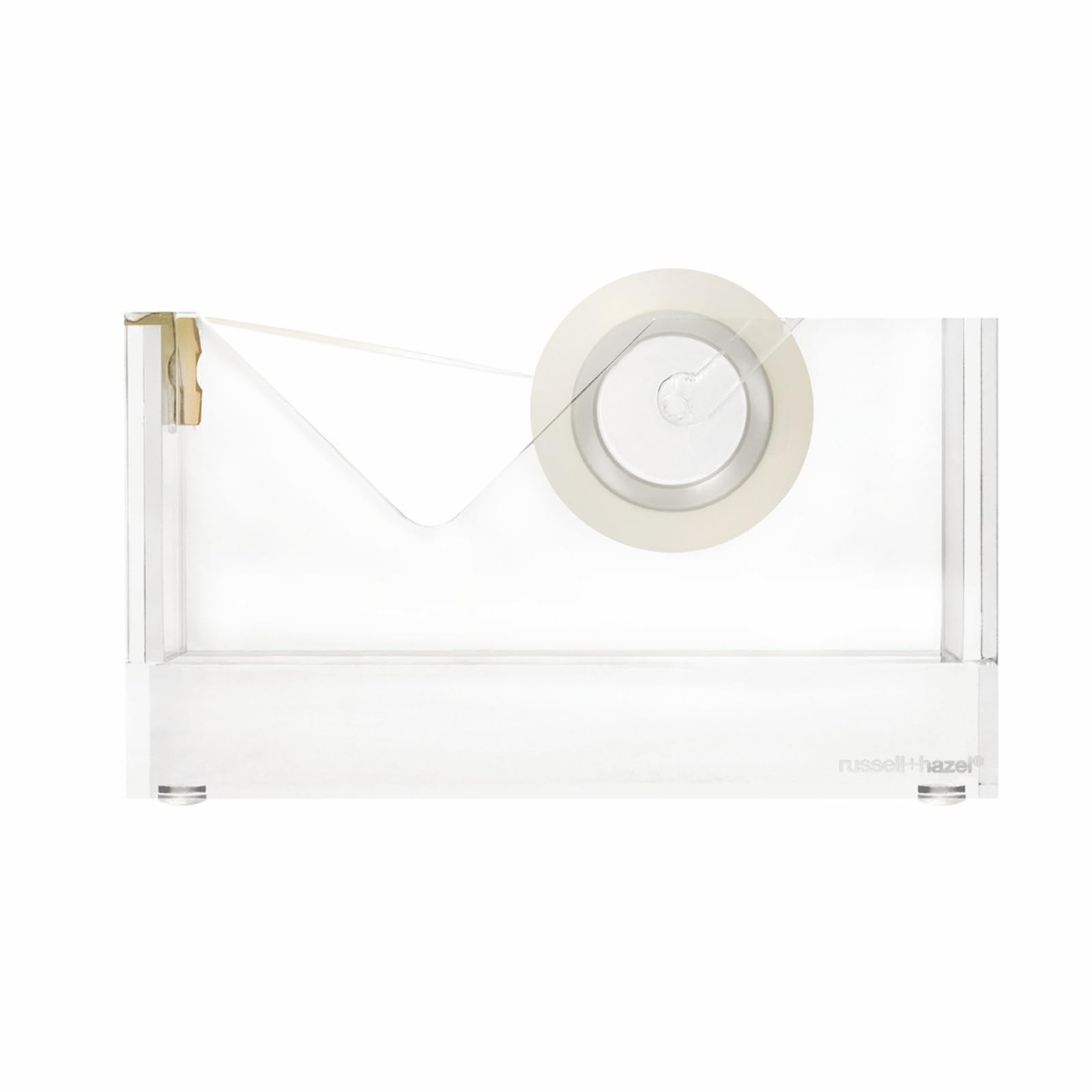 Acrylic + Gold Tape Dispenser - Weighted