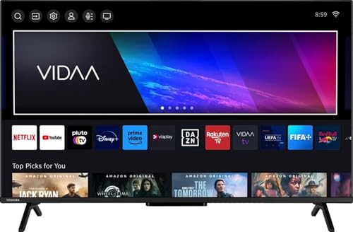 32QV2F63DA - TV 32 Pollici, Smart TV, Full HD, QLED, DVB-T2, HEVC H.265, Classe energetica E