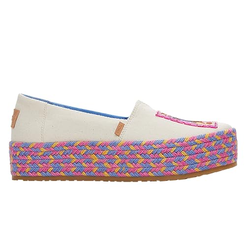 Image of TOMS Women's Valencia Denim Plaform Espadrille Flat Platform