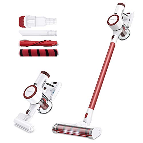 Cordless Vacuum Cleaner,Stick Vacuum,Handheld Lightweight Vacuums with Rechargeable Battery Wall Mount,Powerful Suction Brushless Motor 350W with LED,for Carpet Floor Pet Hair,2 Suction Levels,30Mins