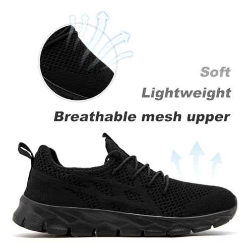 Image of DLWKIPV Mens Running Shoes Sneakers Non Slip Slip On Tennis Lightweight Athletic Cushioned Comfort for Walking Gym Fitness & Daily Training Leisure Sports