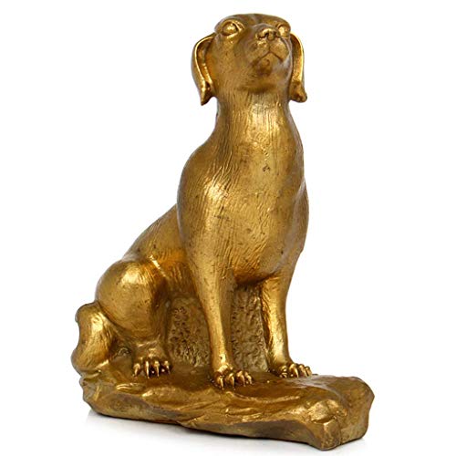 Sculpture Chien Feng Shui en cuivre pur : le cadeau de bonne chance