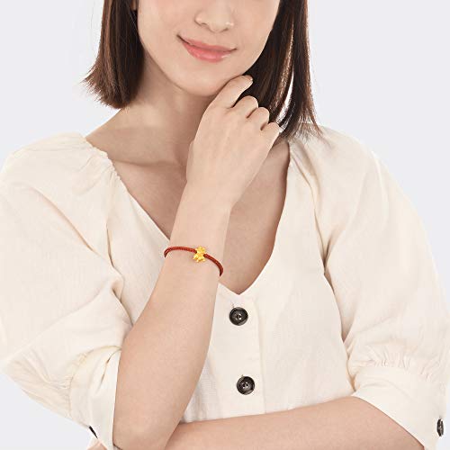 CHOW SANG SANG 999 24K Solid Gold Goldfish Charm Bracelet for Women 90837C3