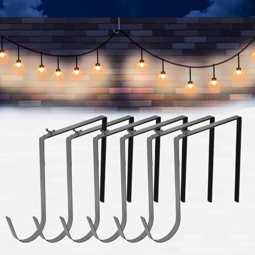 Adjustable Outdoor Light String Hooks for 6-11 inch Concrete Cinder