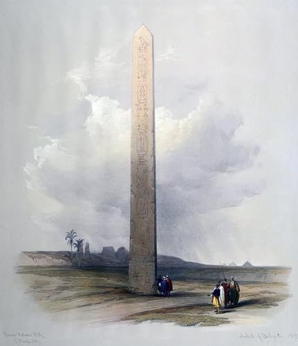 Toile Décor Art Mural Obélisque d'Héliopolis pour Rompre la Monotonie des Murs Blancs 60x90