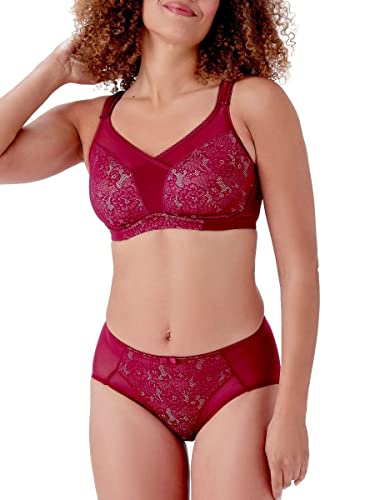 Berlei Women's Beauty Everyday Non Wired Full Support Bra B525, Burgundy, 36B #TOP2