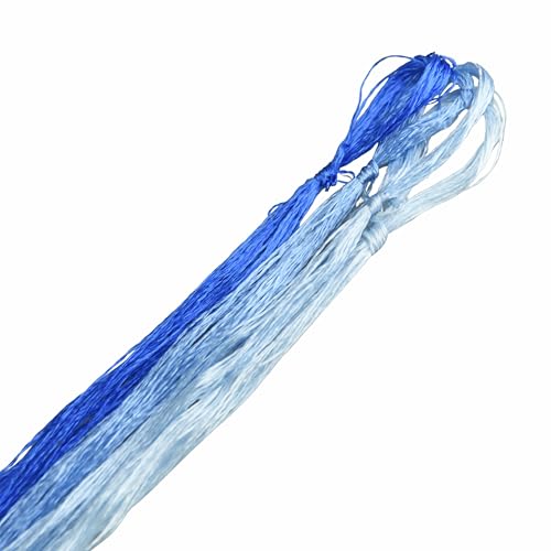 Image of 4 Skeins Mulberry Silk Floss Embroidery Thread Floss-Cross Stitch Threads China Silk Woven Jewelry Threads DIY Sewing Kits (22)