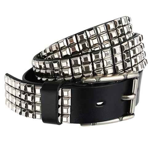 Ceinture cloutée réglable pour homme et femme style punk rock occidental fait main
