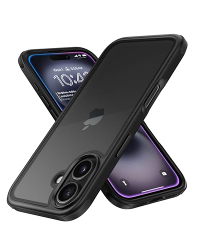 Coque iPhone 16 antichoc intégrale avec silicone TPU souple et rigide PC