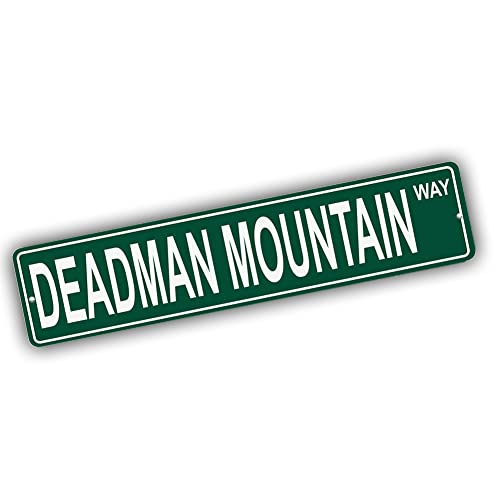 Brotherhood Aluminum Street Sign for Deadman Mountain - Wyoming Wall Decor