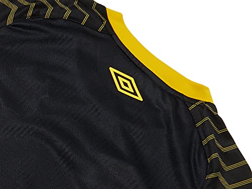 Camisa Goleiro Santos Oficial 2021, Umbro, Junior, Preto/Amarelo, 8
