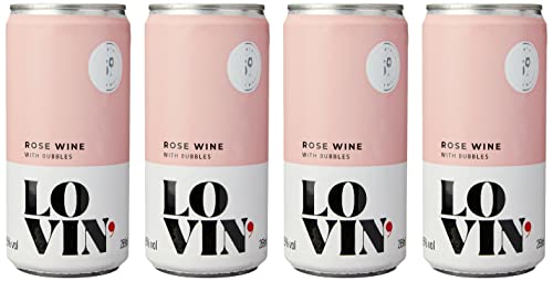 Lovin Vinho Rosé Frisante Em Lata ’ Wine 269 Ml (4 Unidades)