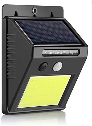 FORNORM 1 Pack Outdoor Solar Light, 148 LED Security Lights with Motion Sensor Solar Powered, IP65 Waterproof LED Wall Light with 3 Light Modes, 120°Wide Sensor Angle
