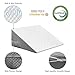 OAISZ Wedge Pillow, 10 Inch Bed Wedge Pillow for Headboard, Pillow Wedge for Acid Reflux Relief, After Surgery, Sleeping，Back Pain Relief, Memory Foam Top, LightGrey