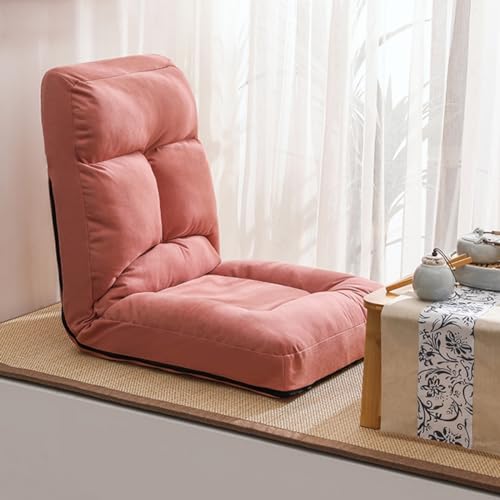 Silla de suelo plegable con respaldo, silla de meditación ajustable para adultos, perfecta para leer, descansar y sesiones de yoga