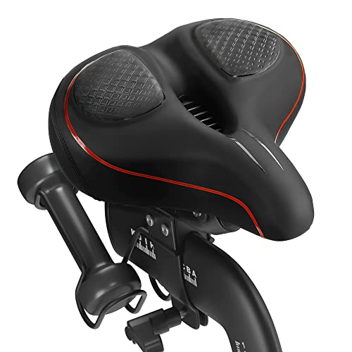 Oversized Bike Seat for Peloton Bike & Bike+, Comfort Seat Cushion Compatible with Peloton, Spin Bike, Road or Exercise Bikes, Bicycle Wide Saddle Replacement for Men & Women, Accessories for Peloton