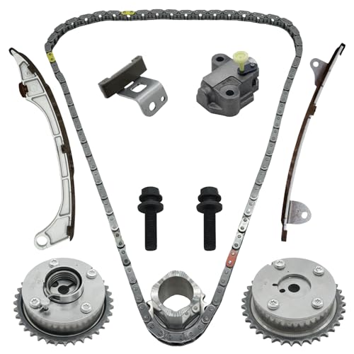 Timing Chain Kit 2.5 for Toyota Camry 2010-2014 RAV4 2009-2011 Venza Highlander Avalon Sienna, for Scion TC 2011 2012 2.5L 2.7 Engine Time Kit with VVT Sprockets 13506-0V010 13070-0V010 13540-36010
