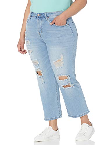 dollhouse Women's Straight Leg Plus Crop