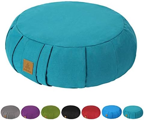 Round Zafu Meditation Cushion D=16" H=5.5" Zabuton Meditation Pil...