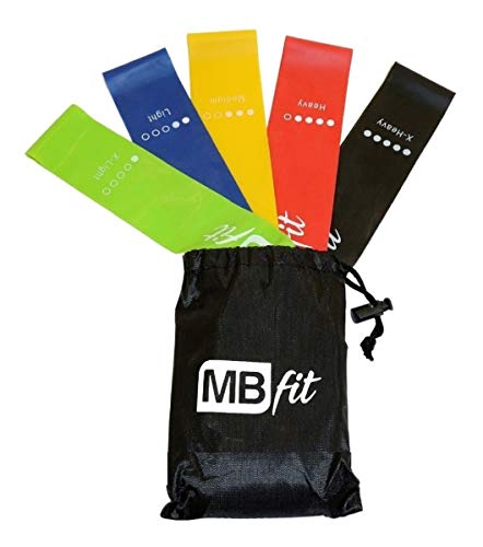 5 Mini Band Faixas Elásticas Thera Pilates Yoga Fisioterapia