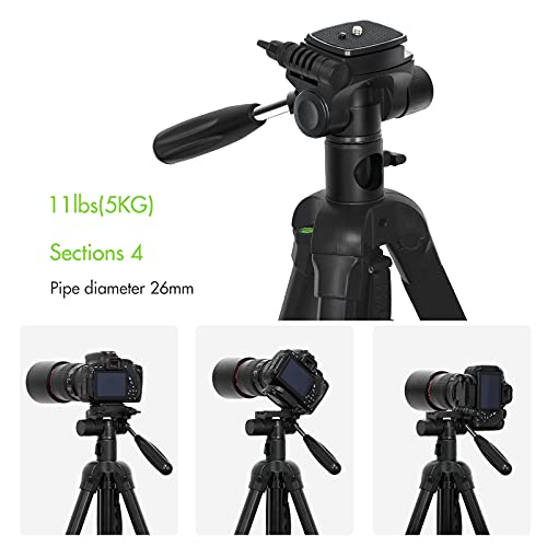 Duotar TTT-010 180CM / 70.87 Inch Fotografia portátil Tripé Câmera monopé orte de tripé horizontal L