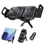 Wireless Car Charger Fast Charging: Qoosea 15W Qi Dual Coil Car Mount for Air Vent, Car Phone Holder Compatible with Samsung Galaxy Z Fold 7/6/5/4/3/Fold 2 Z Flip 7/6/5/4 iPhone 16 Pro Max Google