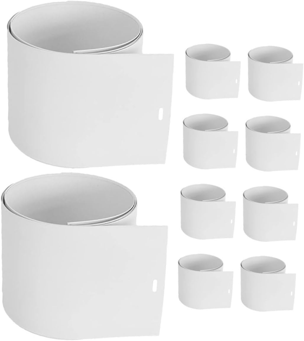 10pcs PVC Vertical Blind Slats No Drill Replacement Parts for Windows Sliding Door Blinds