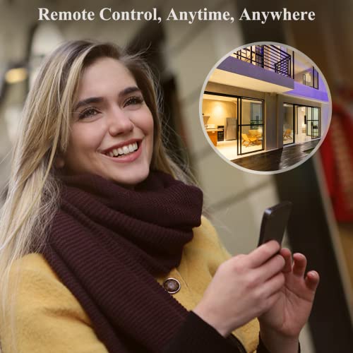 Dicuno Gu10 Smart Led Bulb, Rgb Color Changing Led Compatible With Alexa & Google Home, Dimmable With App, Bi-Pin Base Mr16 50W Track Light Bulbs, 110° Beam Angle 450Lm, 2.4Ghz Wifi, Pack Of 4 #TOP4