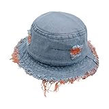 iqyu sciarpa per ragazze cappello del bambino denim cappello da sole fisherman morbido bambino cappello stampato secchio sciarpa bambino ragazzo, colore: arancione., taglia unica