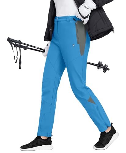 Little Donkey Andy Women's Fleece-Lined Waterproof Softshell Pants