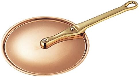 Wadasuke Seisakusho 3446-0153 Copper Extra Thick Pot Handle Lid, Brass Handle, 5.9 inches (15 cm)
