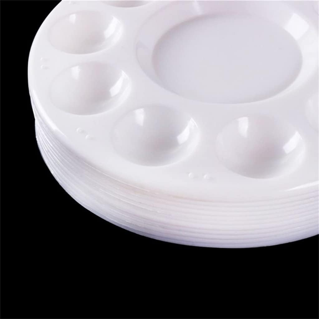 Paint Palette Tray Round Plastic Watercolor Mixing DIY Craft Kids Art Supplies