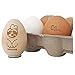 Chicken Running Laying Eggs Chicken Egg Rubber Stamp - 1/2 Inch Mini