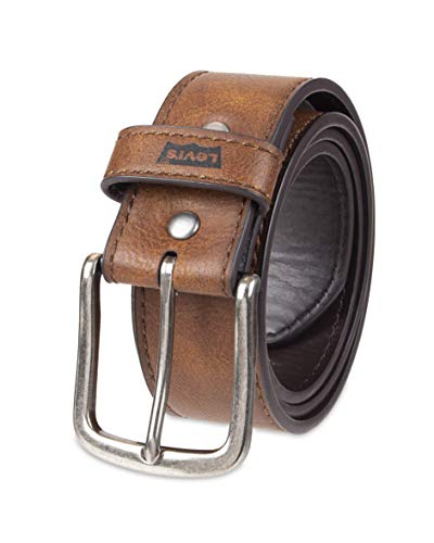 Levi's Men's Casual Leather Belt, Minimal Tan, Small (30-32) #TOP5
