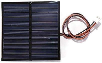 Electronicspices 6V 100MA MINI SOLAR PANEL wire attached with solar for DIY Square shape (70x70x3 mm) - (PACK OF 2)