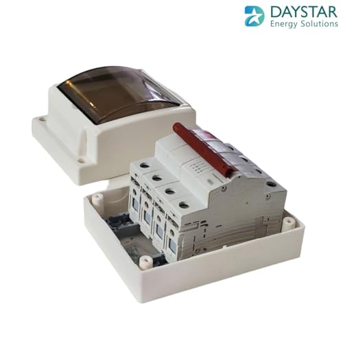 Image of Daystar AC 4 Pole (FP) Isolator /Switch Disconnector With Pvc MCB Box Door Type Transparent Cover - (125A Isolator With DB Box)