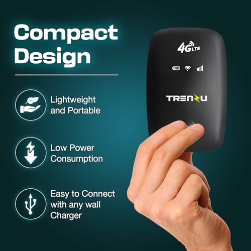 Image of WiFi Dongle with All 4G /5G Sim Support | Portable Wireless Hotspot Device | Upto 150Mbps, 2100mAh Battery, 10 Device | Pocket Wireless Data Card WiFi Dongle with Sim Slot | Laptop & Travel