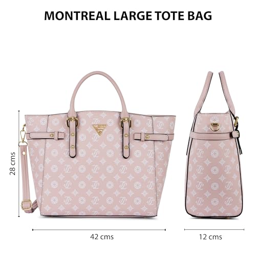 Image of Lavie Signature Women's LS Montreal Tote Bag for Women | Tote Handbag for Work | Ladies purse | Stylish Shoulder Bag | Gift for Women