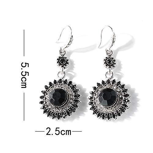 JENPECH 2 Pares De Orelha Oscilante Brincos Para Mulheres Meninas Personalidade Selvagem Forma Redon