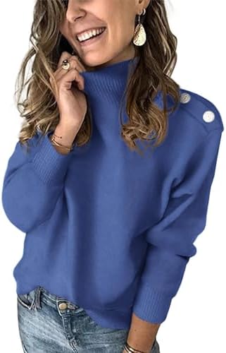 KIRUNDO Fall Sweaters for Women 2026 Striped Turtleneck Ribbed Knit Sweater Trendy Pullover Jumper Winter Fashion Clothing