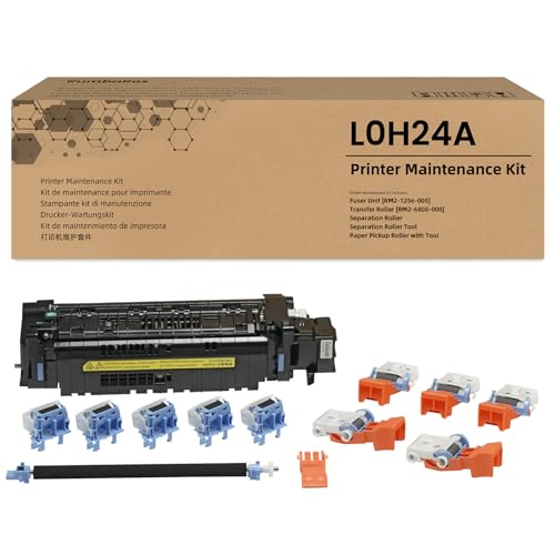 L0H24A Maintenance Kit Replacement for HP L0H24A Fuser for Enterprise M607 M608 M609 M631 M632 M633 Printer Include RM2-1256 Fuser (110V) & 2 Sets of J8J70-67904 for Tray 2-6