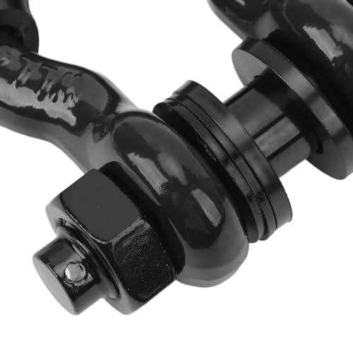 2 PCS 3/4 Polegada Manilhas de Anel D, Manilhas de Reboque de Liga de Zinco para Recuperação de Veíc