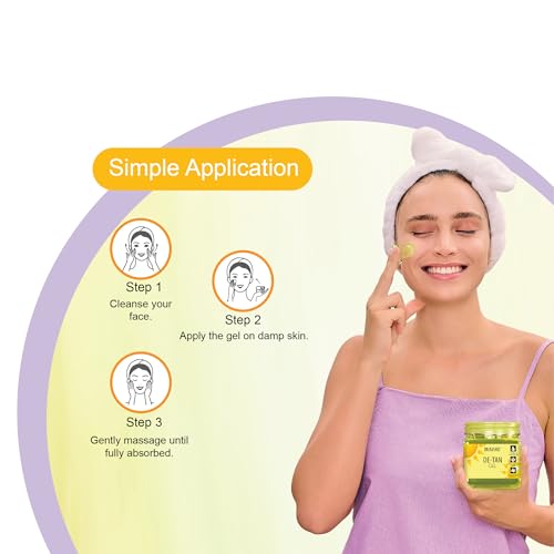 Image of DR.RASHEL De-Tan Face Gel | With Natural Extracts | Tan Removal & Skin Brightening | Hydrating & Soothing Gel | Evens Skin Tone | For All Skin Types | 380ml Each | Pack of 3