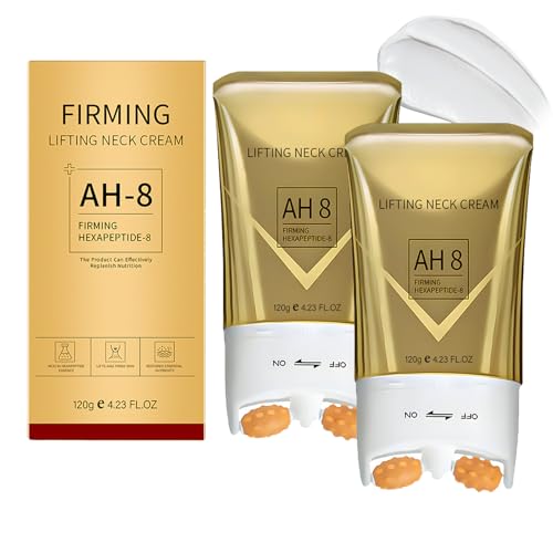 Calyphra PEAQ SKIN Firming Neck Cream AH-8 Firming Neck Roller Cream Tightening Lotions for Crepey Skin Body Care Comfort Moisturizing Tightening Lotions for Skin Care and Repair (2PCS 4.23 Oz)