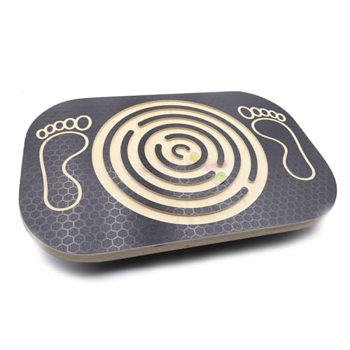 BJNCDIO Balance Board Holz für Kinder und Erwachsene, Wackelbrett...