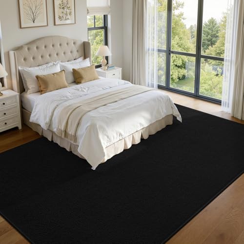 Tapete decorativo moderno 5 x 8 pies negro miniatura 5