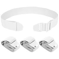CYMNER 3 PCs Einstellbare stoma gürtel - Befestigt sicher an Stoma-Taschen(stoma zubehör), verhindert das Verziehen des Chassis, geeignet für die postoperative Versorgung nach Colostomy (Weiß)