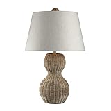 Dimond Lighting 111-1088 Sycamore Hill 1 Transitional Natural Linen Shade, Light Rattan Finish, 16"